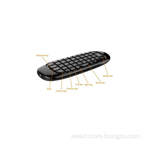 Fly Air Mouse and mini Wireless Gaming Keyboard 2.4GHz Remote Control Sale Mini Wireless Keyboard EW05